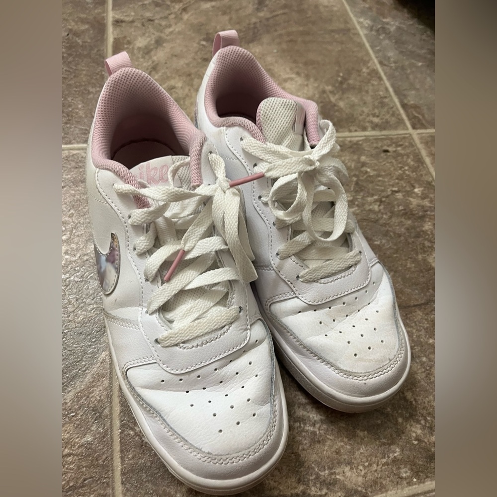 Nike sneakers with purple and pink tie dye lifestyle fashion tennis shoes - Picture 2 of 9